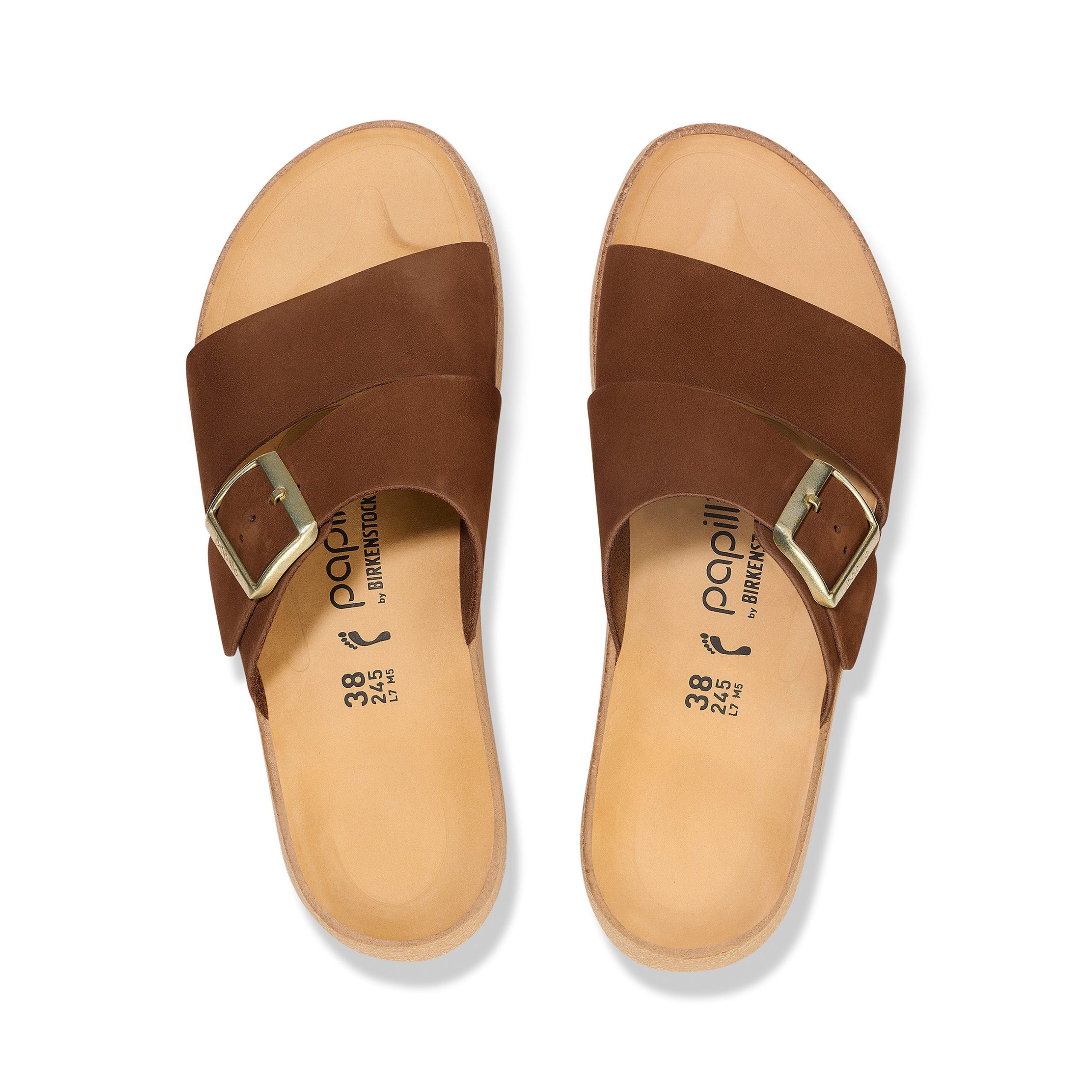 Almina Dark Tea Nubuck Leather - Image 3
