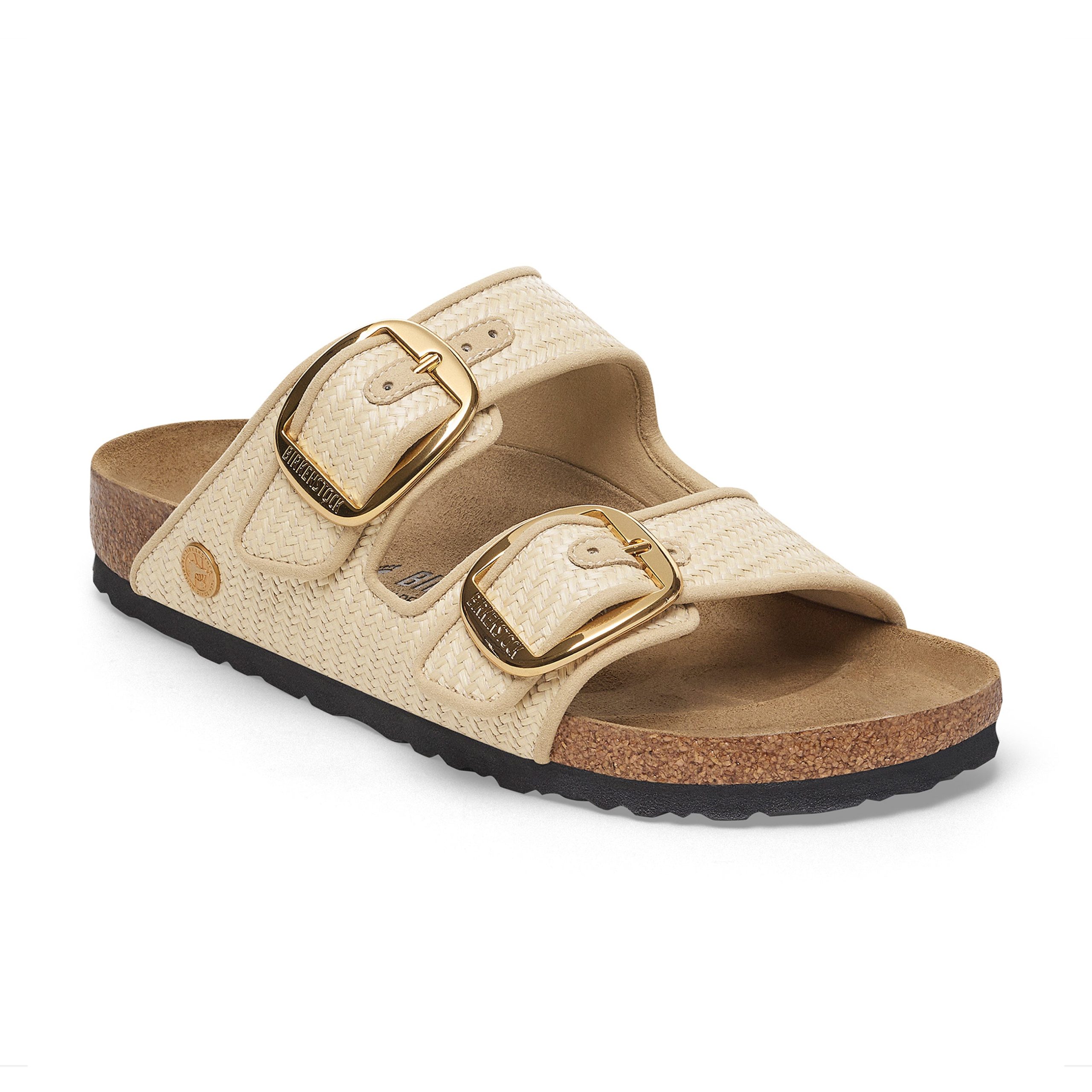 Arizona Big Buckle Raffia Natural Textile