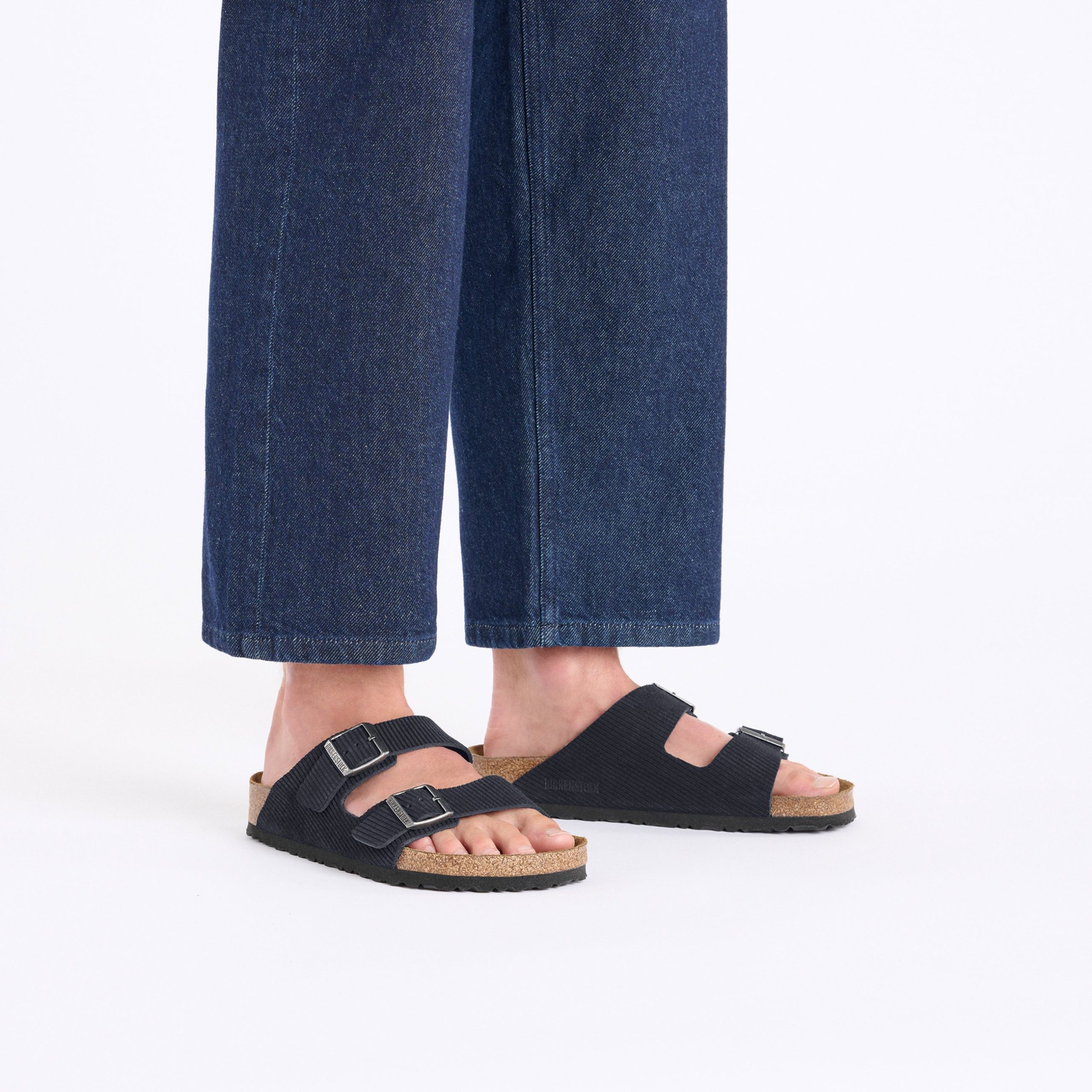 Arizona Corduroy Midnight Embossed Suede Leather - Image 4