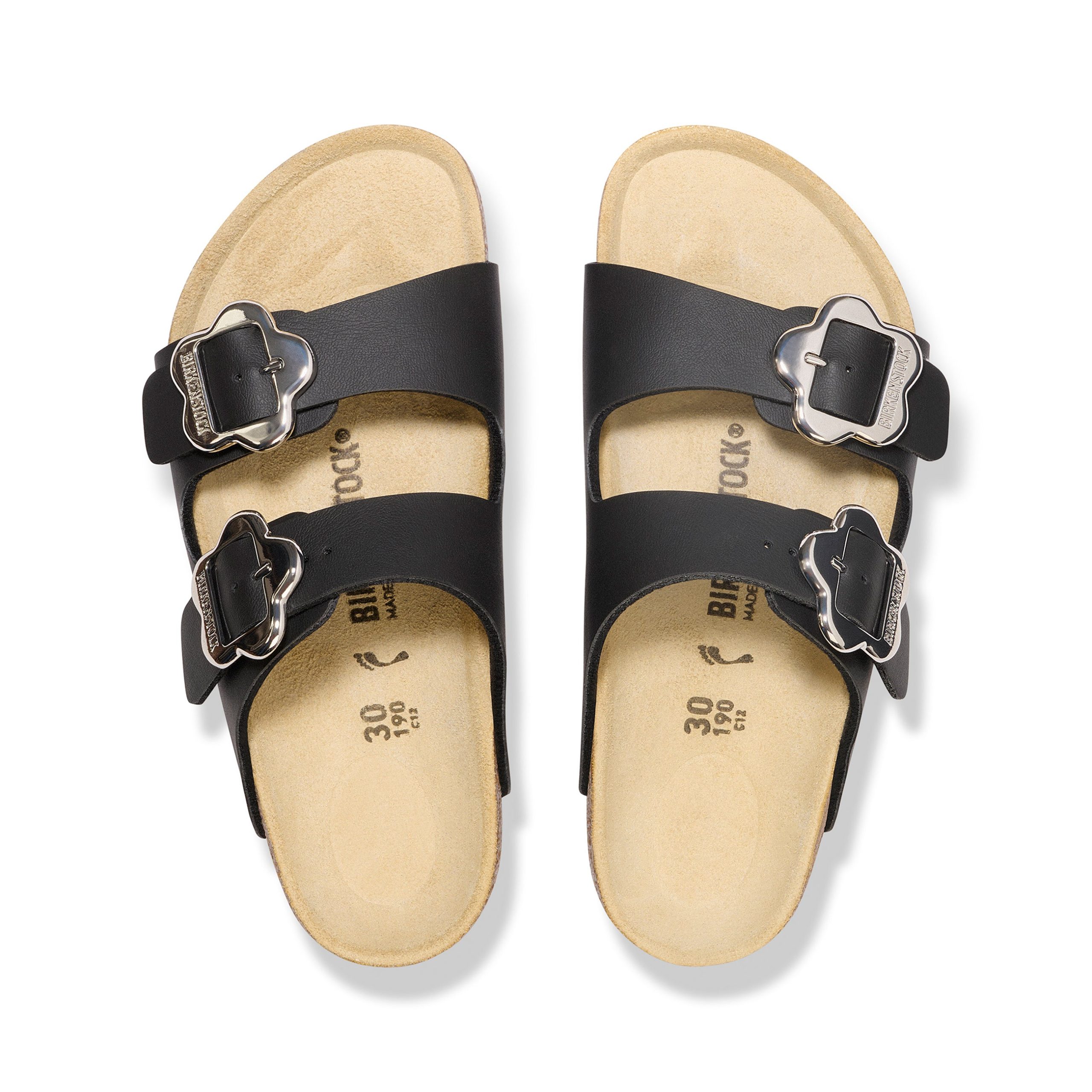 Arizona Kids Flower Buckle Black Birko-Flor - Image 3
