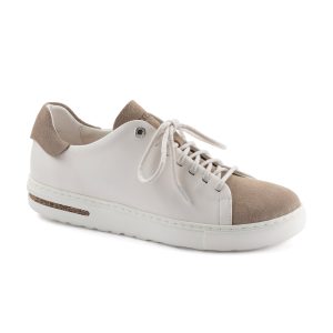Bend Low Grey Taupe/Eggshell Smooth Leather