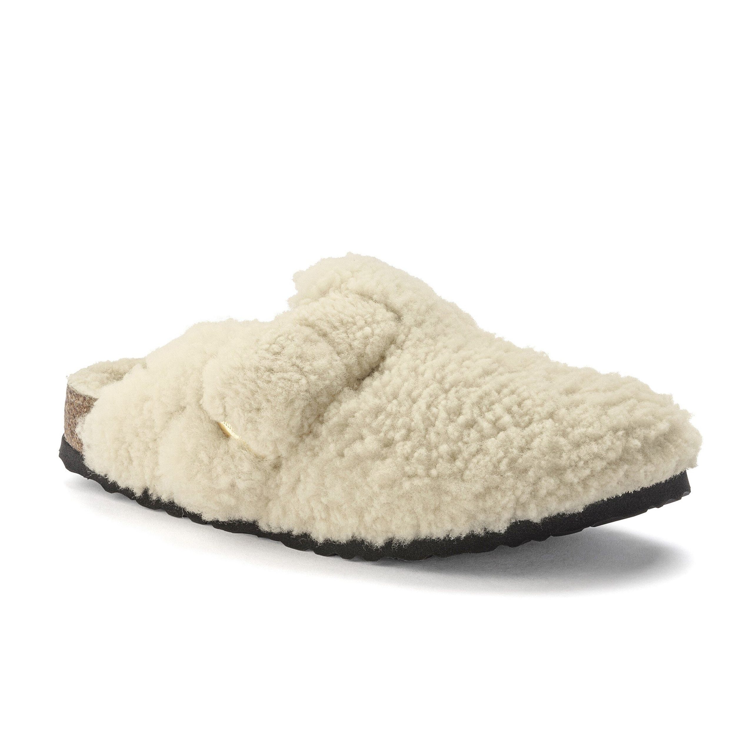 Boston Big Buckle Shearling Teddy Eggshell