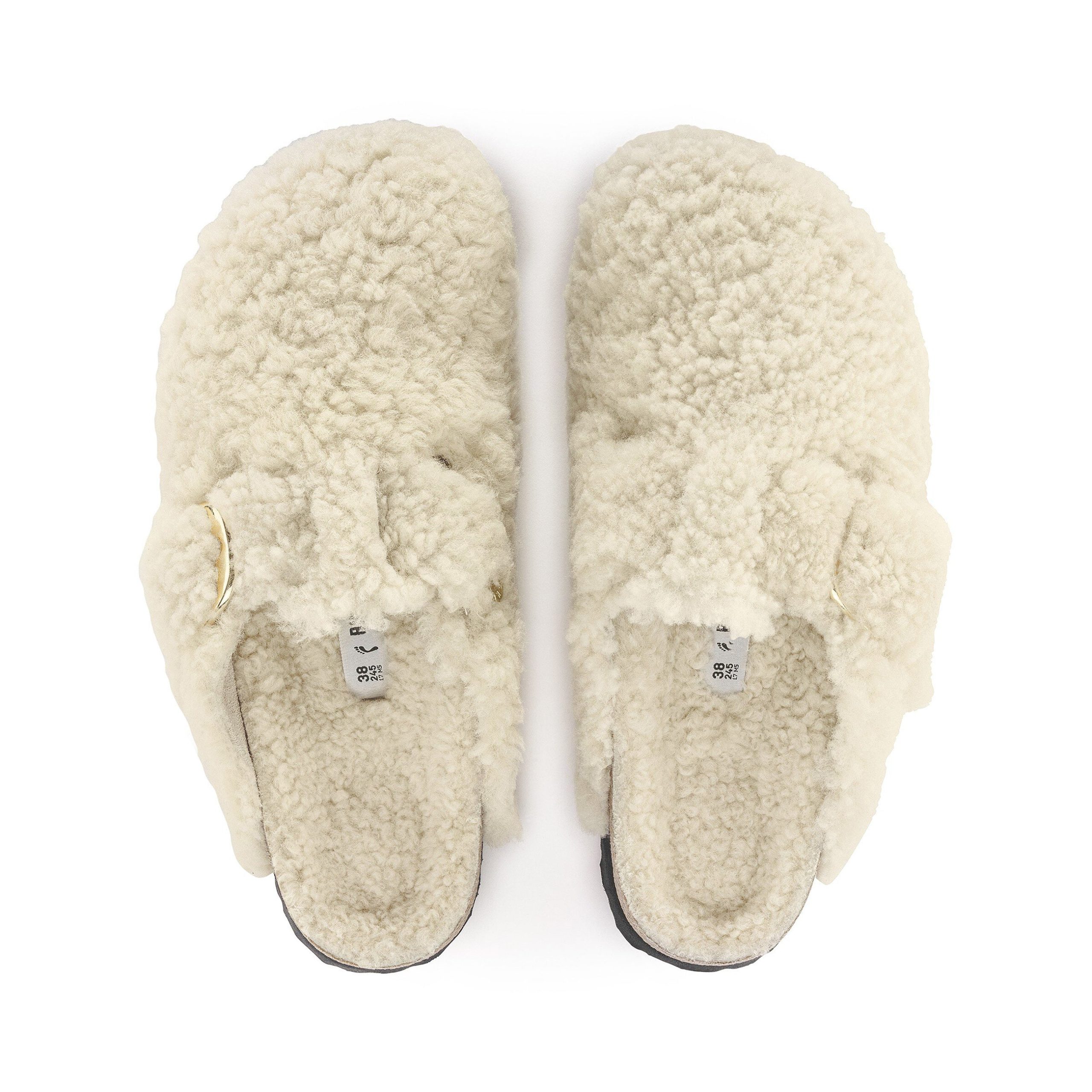 Boston Big Buckle Shearling Teddy Eggshell - Image 3