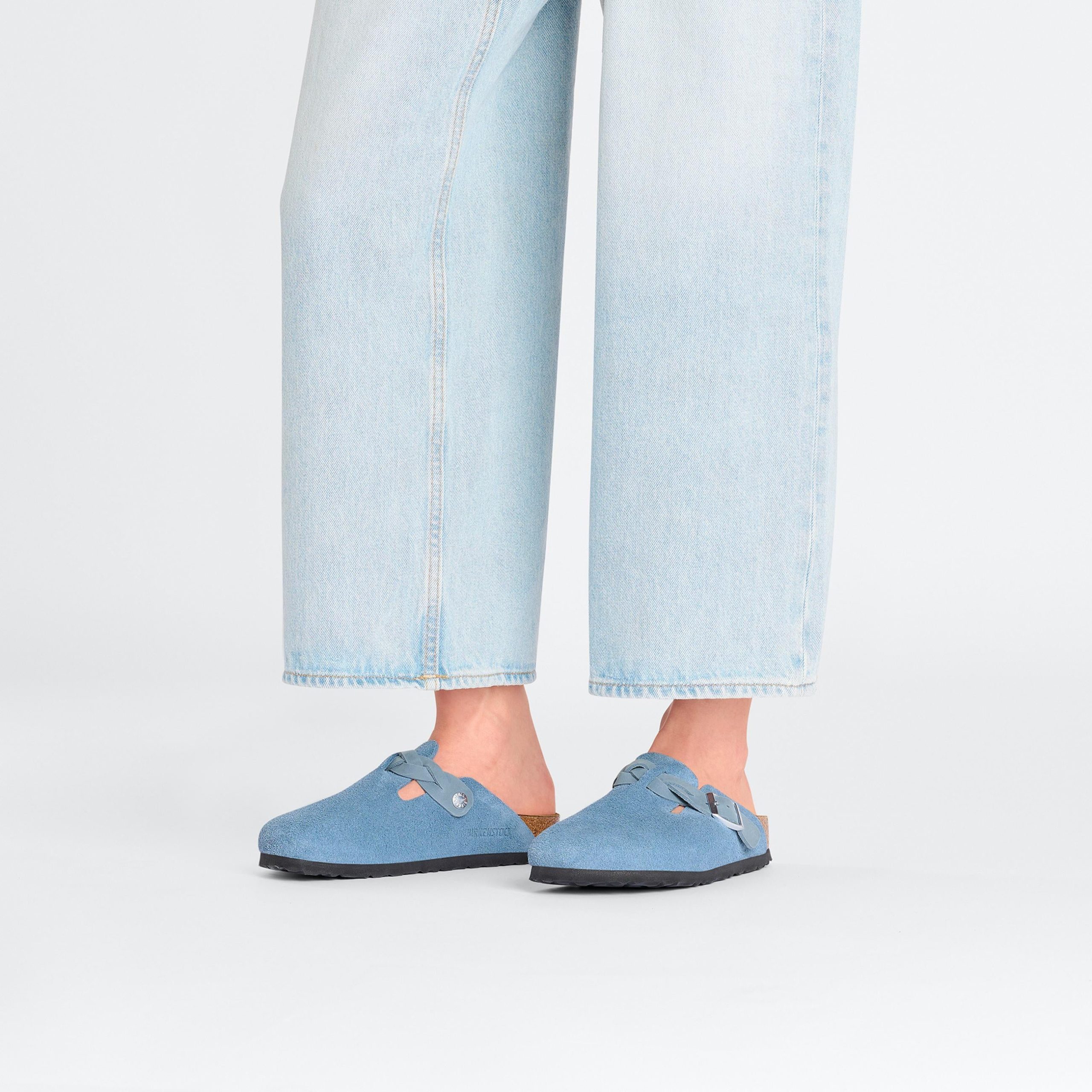 Boston Braided Elemental Blue Suede Leather - Image 5
