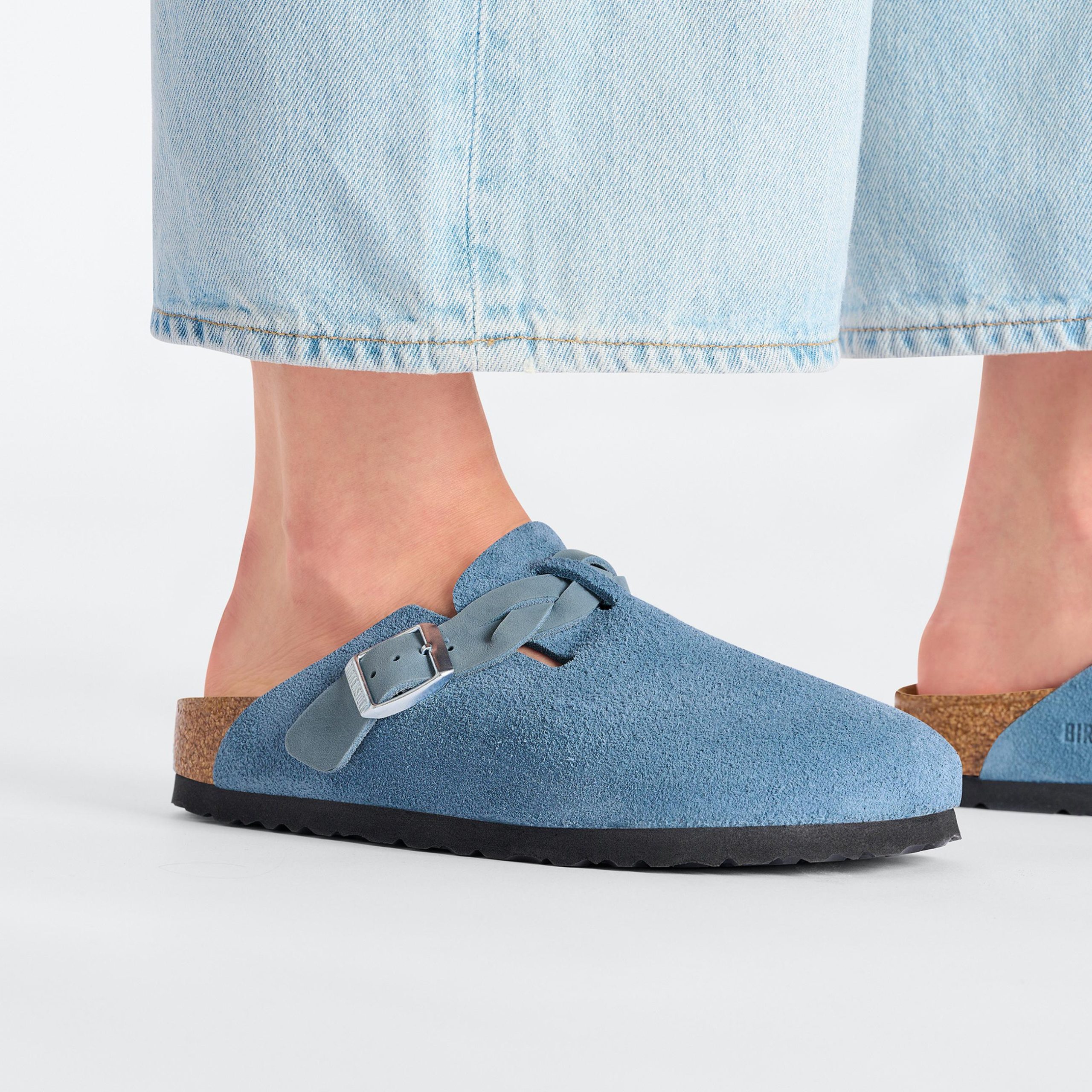 Boston Braided Elemental Blue Suede Leather - Image 6