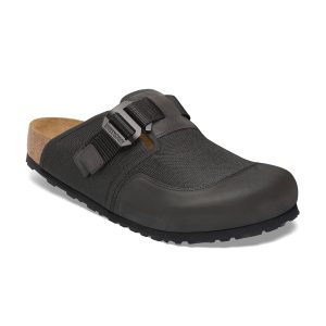 Boston Nova Black Textile/Nubuck Leather