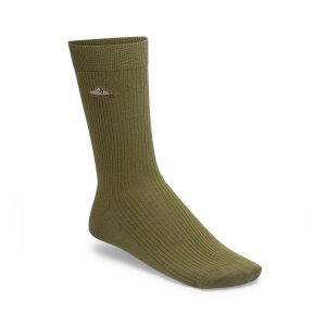 Cotton Rib Socks Pine Green