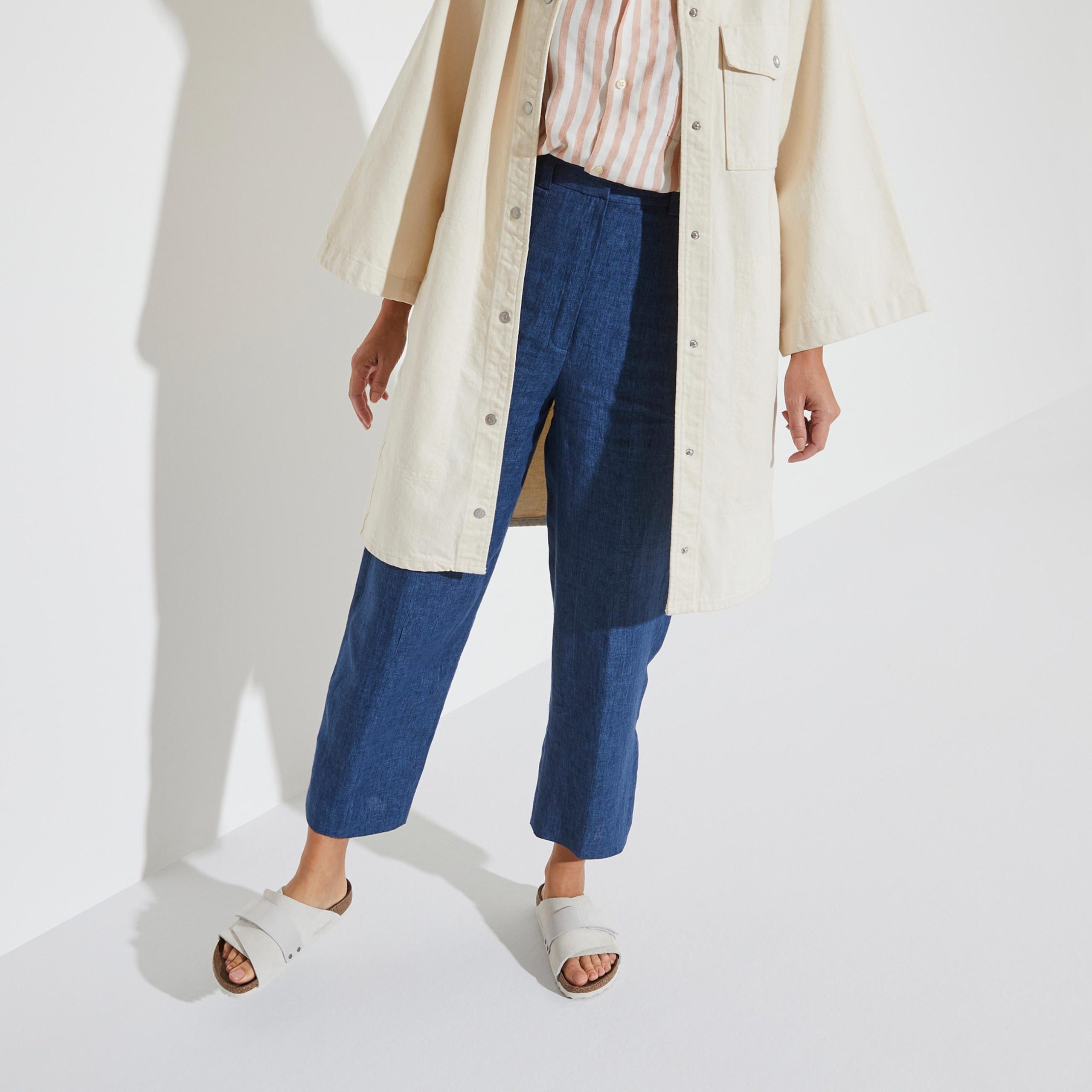Kyoto Antique White Suede/Nubuck Leather - Image 5