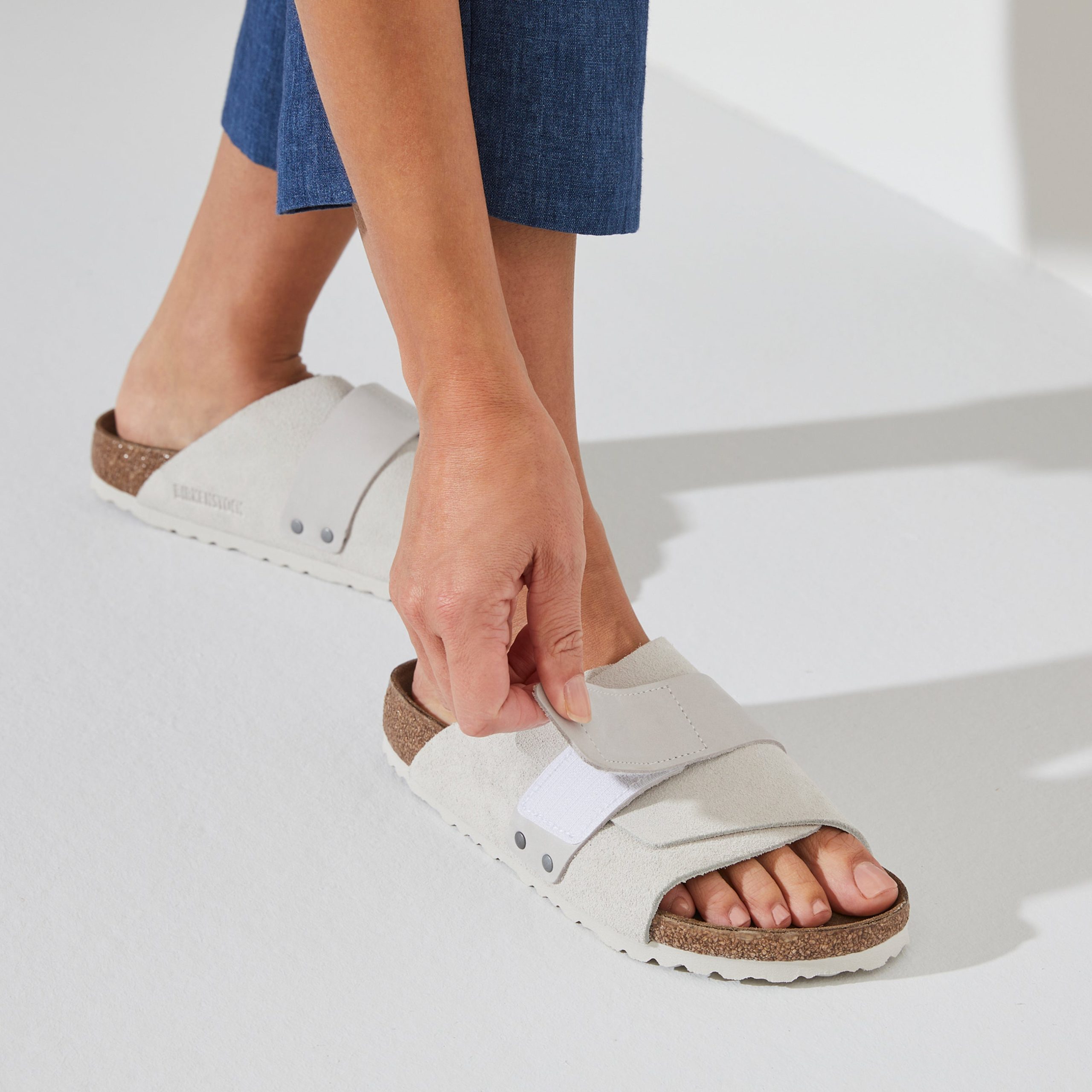 Kyoto Antique White Suede/Nubuck Leather - Image 7