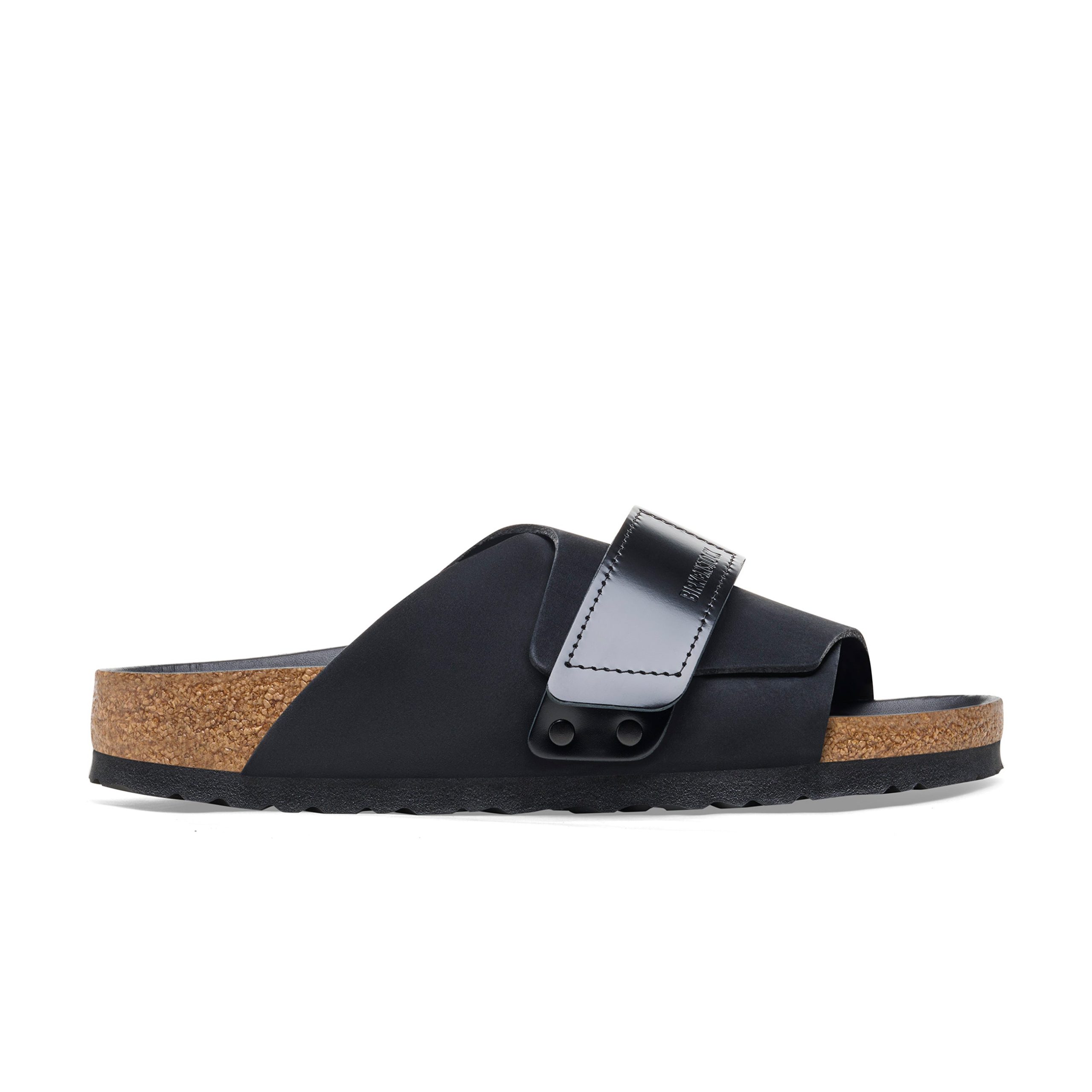 Kyoto High Shine Black Nubuck Leather - Image 2