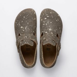 London The Artist Taupe Splash Suede Leather