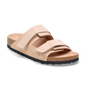 Uji High Shine New Beige Nubuck Leather