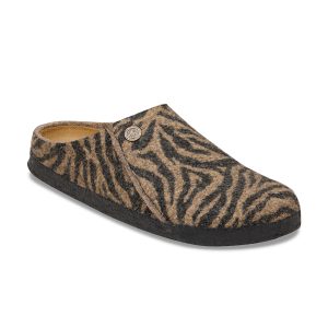Zermatt Zebra Toffee Melange Wool Felt